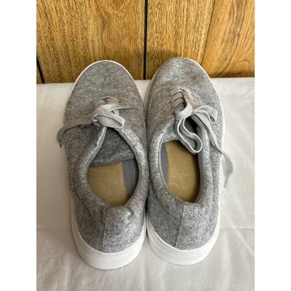 206 Collective Mark Men's Gray Lace-Up Sneakers Size 11 Casual Comfort Fabric - Picture 4 of 7